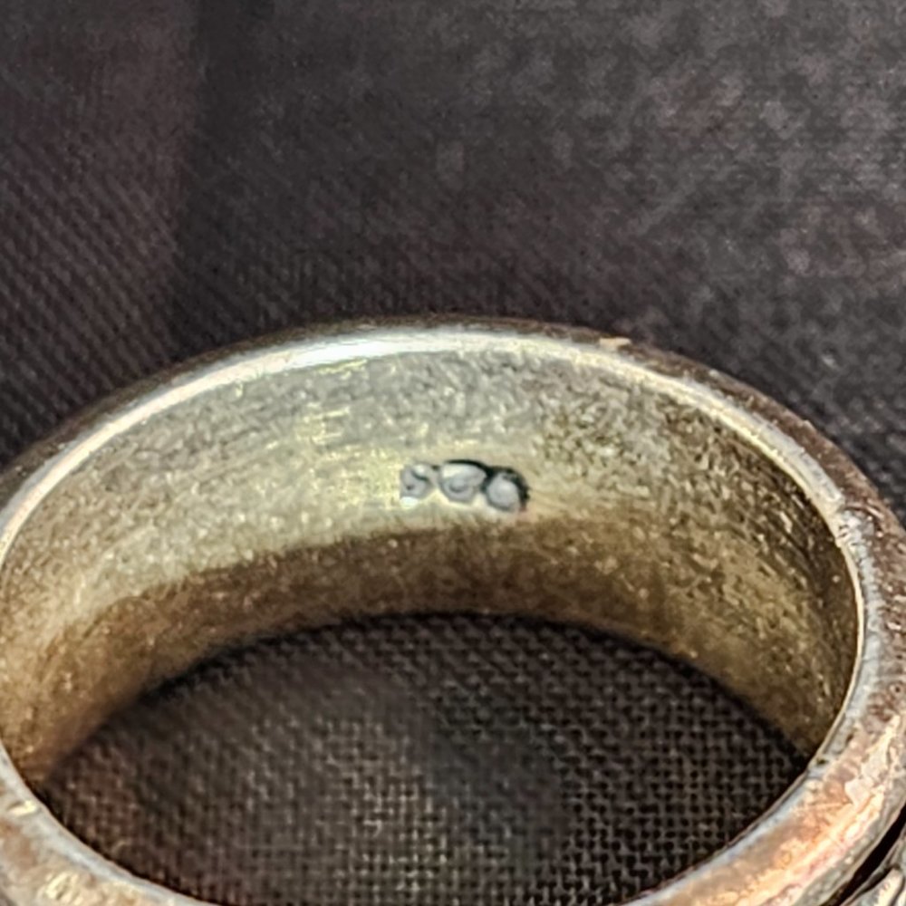 925 Silver Spinner Ring - Celtic Design on Spinner - Size 7 - Picture 6 of 8